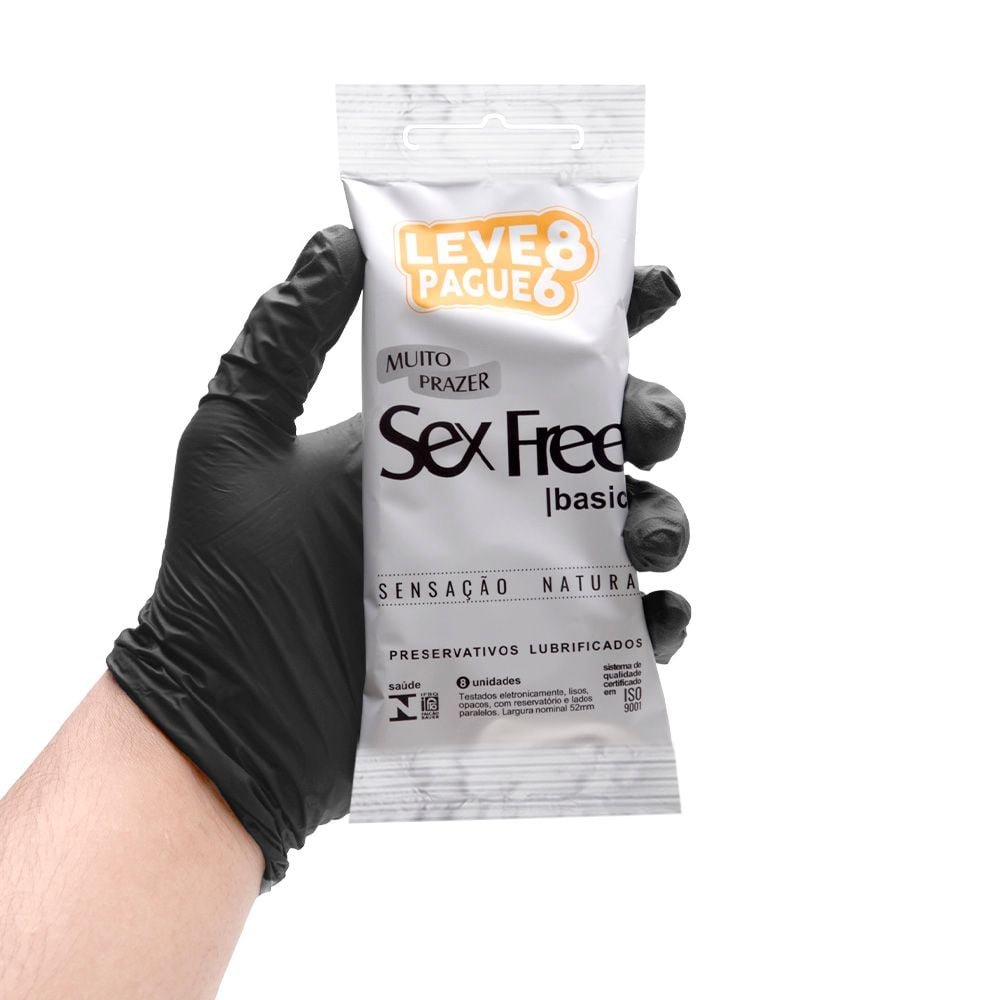 Preservativo Basic Com 8 Unidades Sex Free
