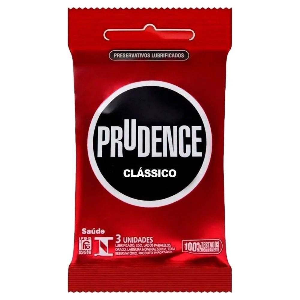 Preservativo Clássico Com 3 Unidades Prudence