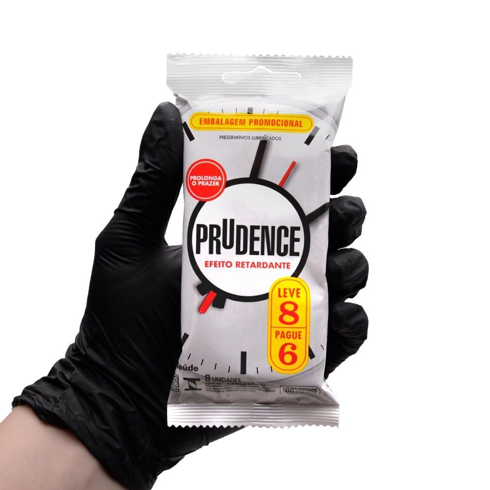 Preservativo Efeito Retardante Com 8 Unidades Prudence