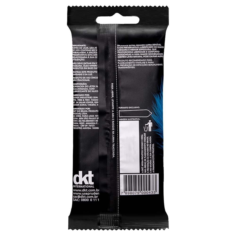 Preservativo Extra G Ultra Sensível Com 6 Unidades Prudence