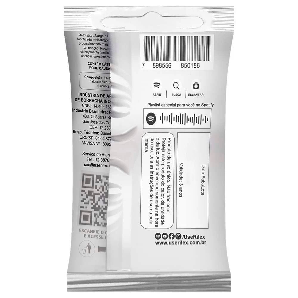 Preservativo Extra Large 03 Unidades Rilex