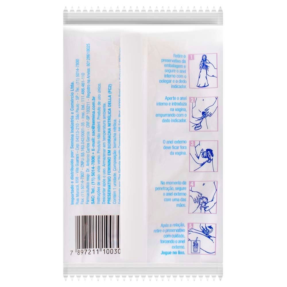 Preservativo Feminino 01 Unidade Della