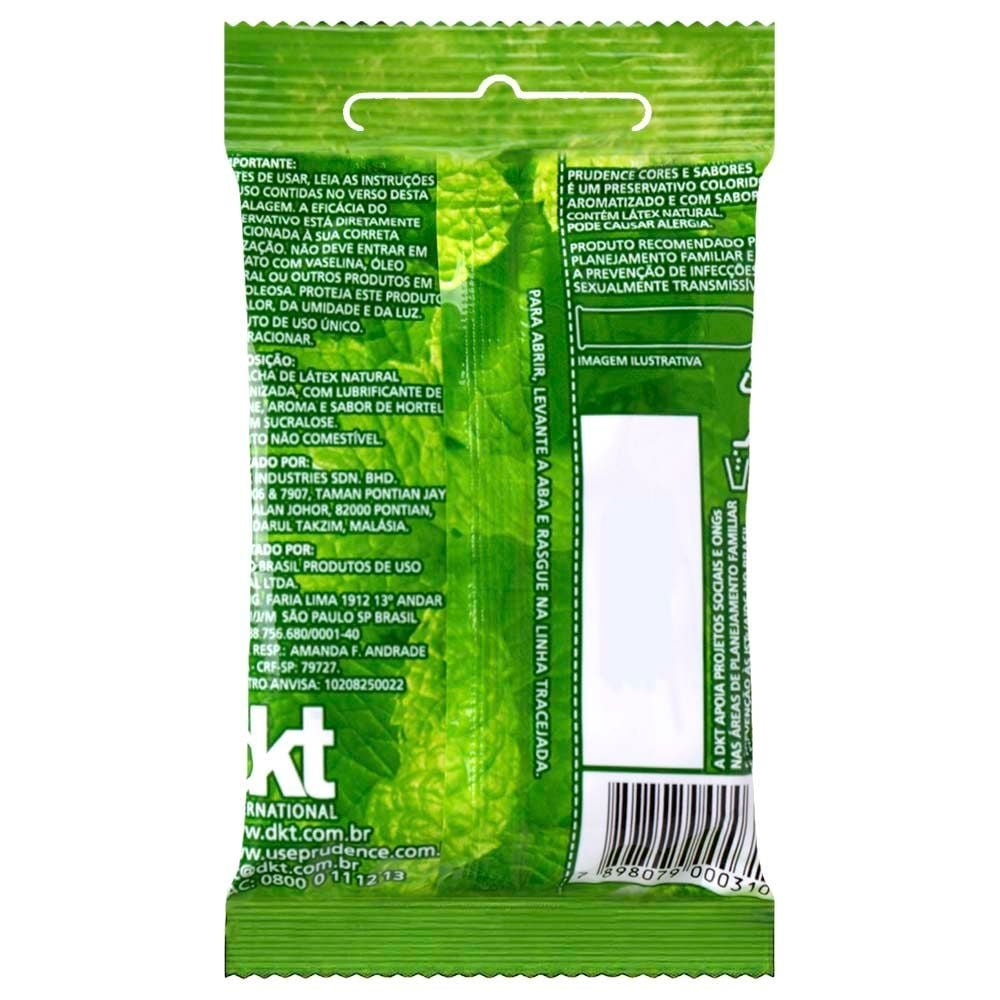 Preservativo Hortelã Com 3 Unidades Prudence