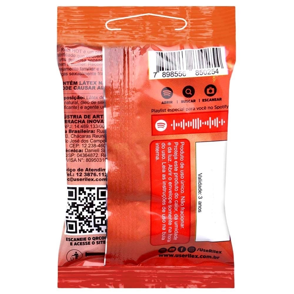 Preservativo Hot 03 Unidades Rilex