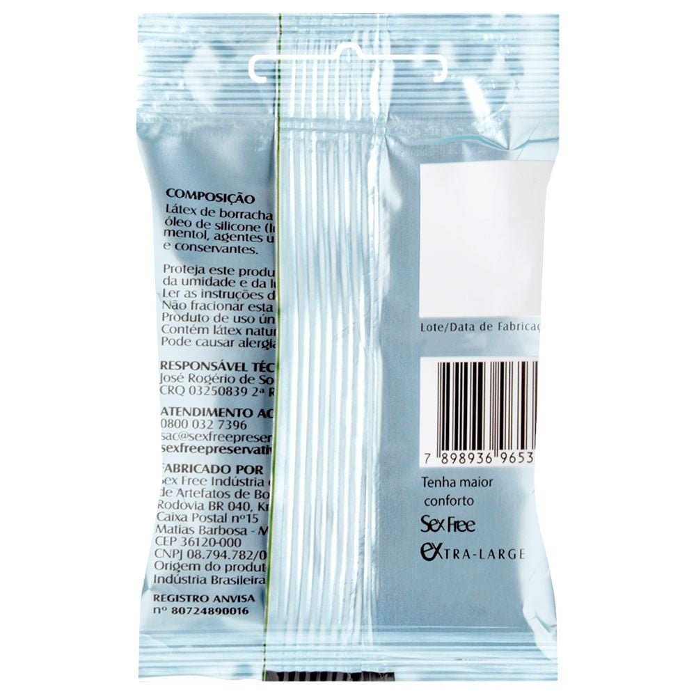 Preservativo Ice Com 3 Unidades Sex Free