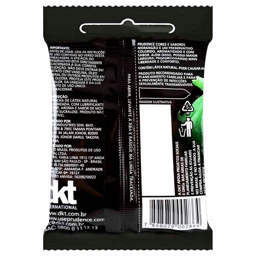 Preservativo Morangão Xxg Com 3 Unidades Prudence