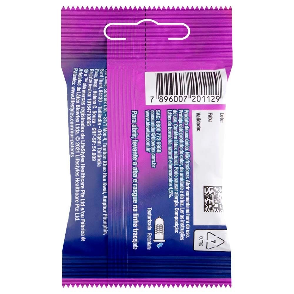 Preservativo Orgazmax + 03 Unidades Blowtex