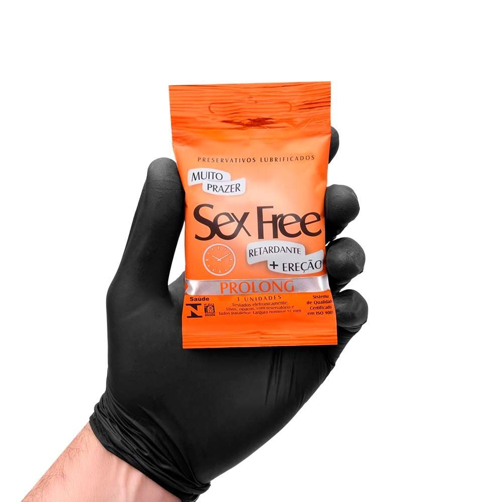Preservativo Prolong Com 3 Unidades Sex Free