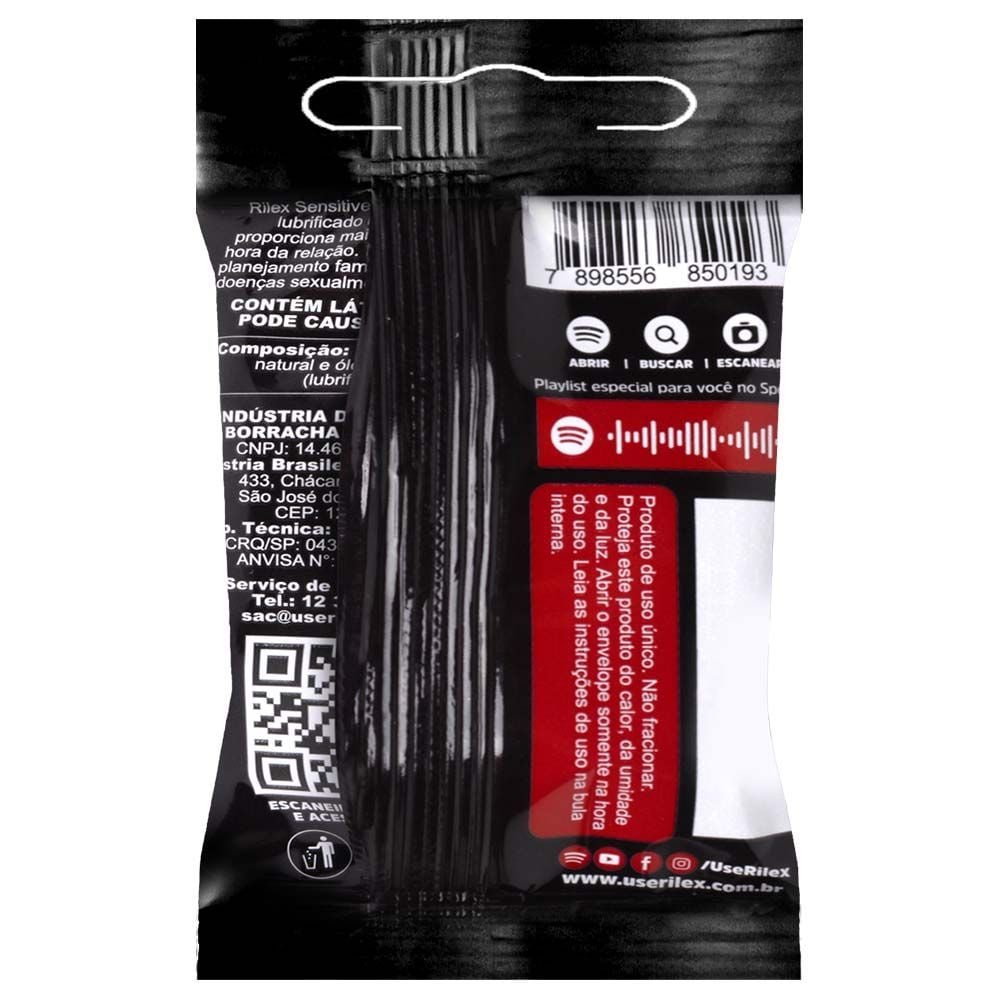 Preservativo Sensitive 03 Unidades Rilex