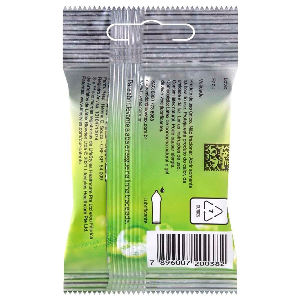 Preservativo Sensitive Super Aloe Vera 03 Unidades Blowtex