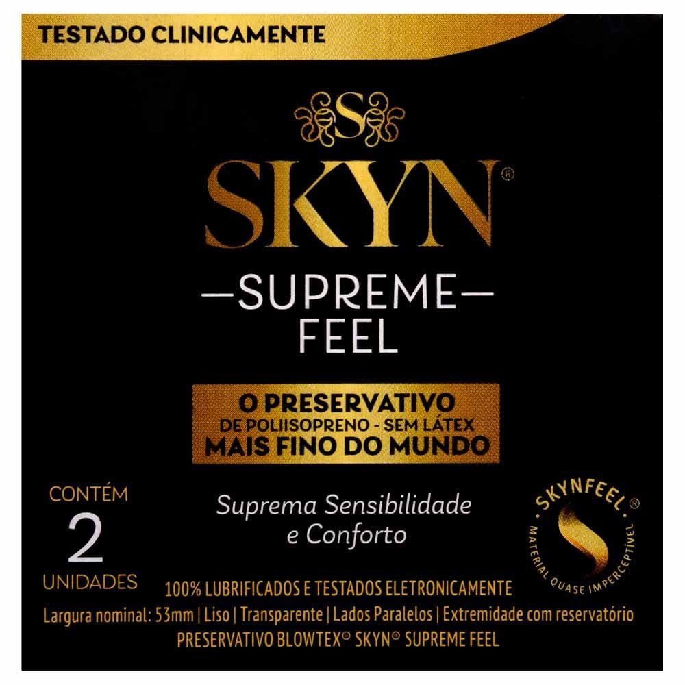 Preservativo Skyn Supreme Feel 02 Unidades Blowtex