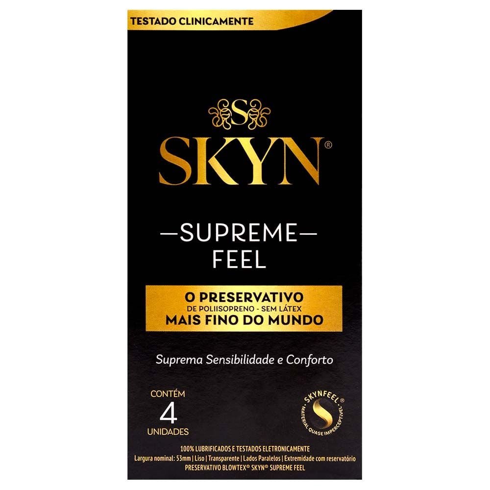 Preservativo Skyn Supreme Feel 04 Unidades Blowtex
