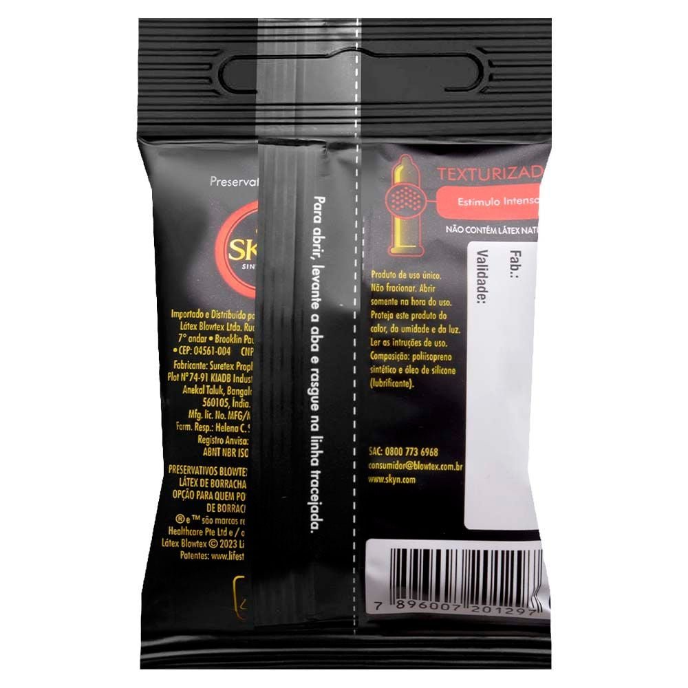 Preservativo Skyn Texturizado 03 Unidades Blowtex