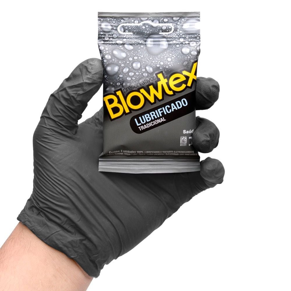 Preservativo Tradicional Lubrificado 03 Unidades Blowtex