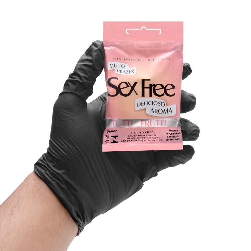 Preservativo Tutti Frutti Com 3 Unidades Sex Free