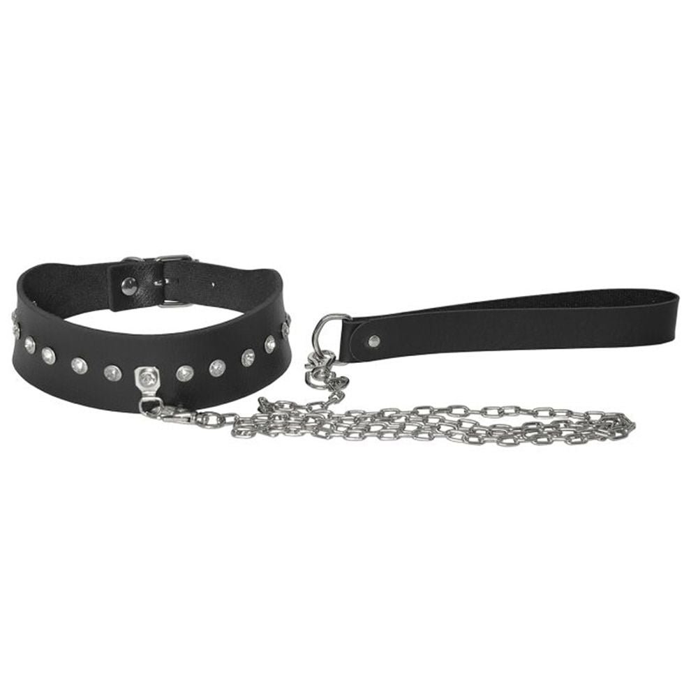 Princess Choker Cravejada Com Guia Dominatrixxx