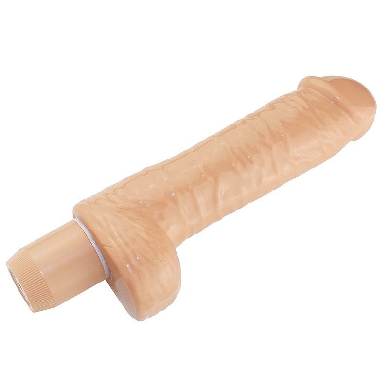 Prótese com Vibro á pilha -14,2 X 4,0 cm - Aphrodisia - Bege