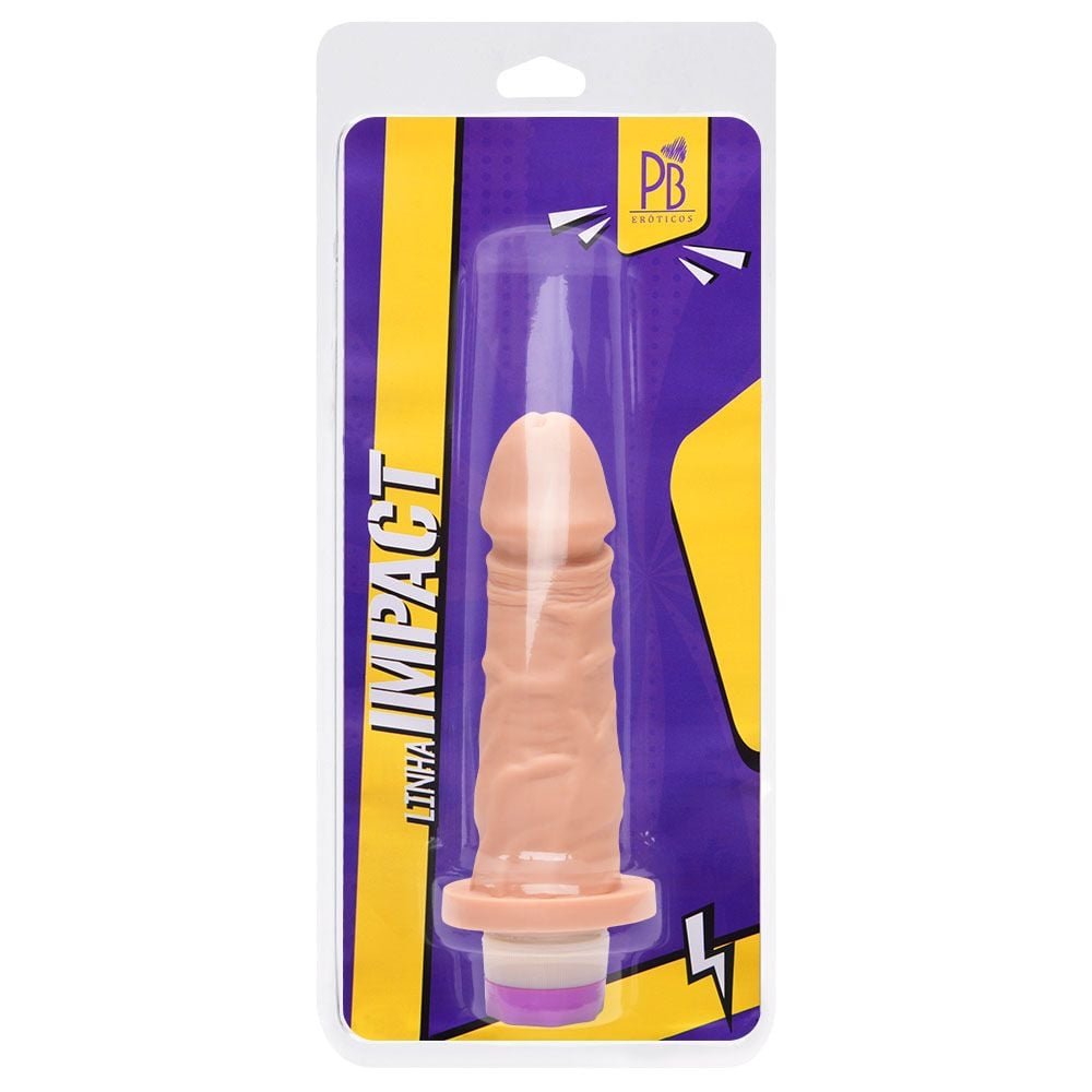 Prótese Com Vibro Interno 15 X 3,5cm Pau Brasil