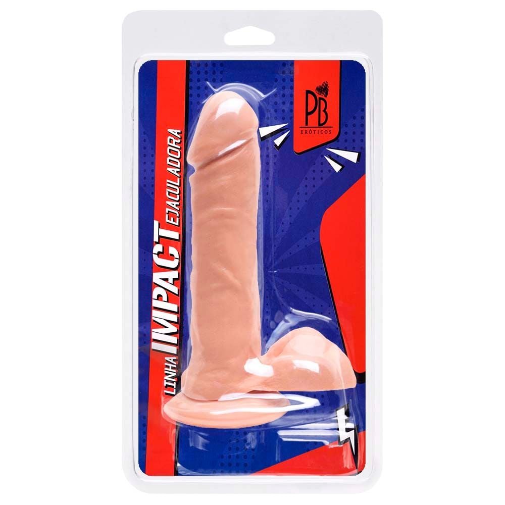 Prótese Ejaculador Silicone 16 X 3,5cm Pau Brasil