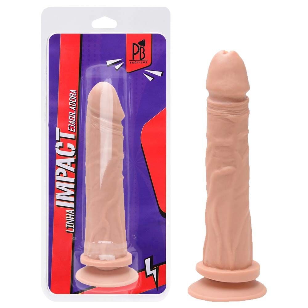 Prótese Ejaculador Silicone 18 X 3,5cm Pau Brasil