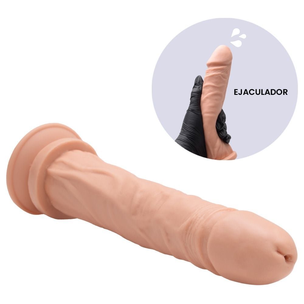 Prótese Ejaculador Silicone 18 X 3,5cm Pau Brasil