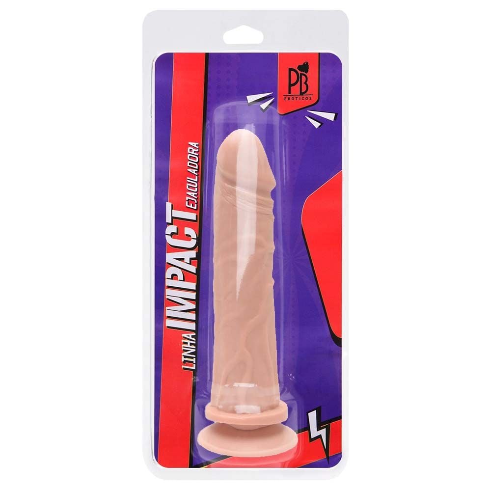 Prótese Ejaculador Silicone 18 X 3,5cm Pau Brasil