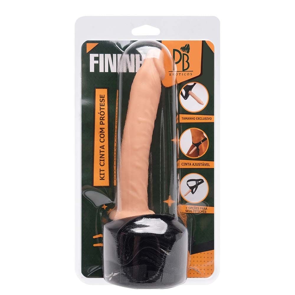Prótese Fininha Com Cinto Em Couro Pau Brasil