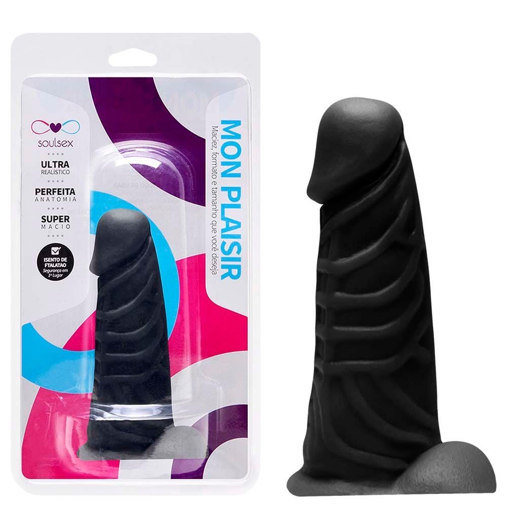 Prótese Maciça Com Escroto 14 X 3,5cm Soulsex