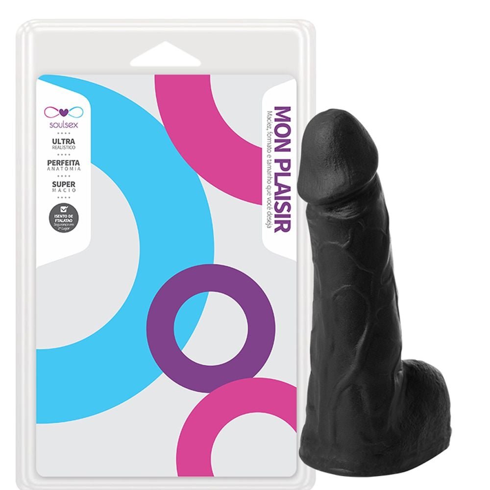 Prótese Maciça Com Escroto 16 X 3,7cm Soulsex