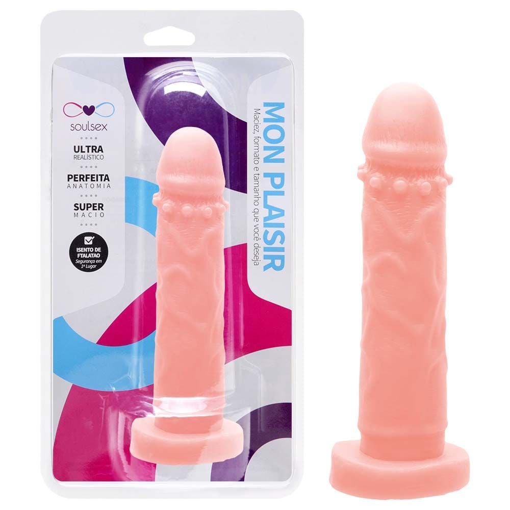 Prótese Maciça Realística 16,5 X 3,5cm Soulsex