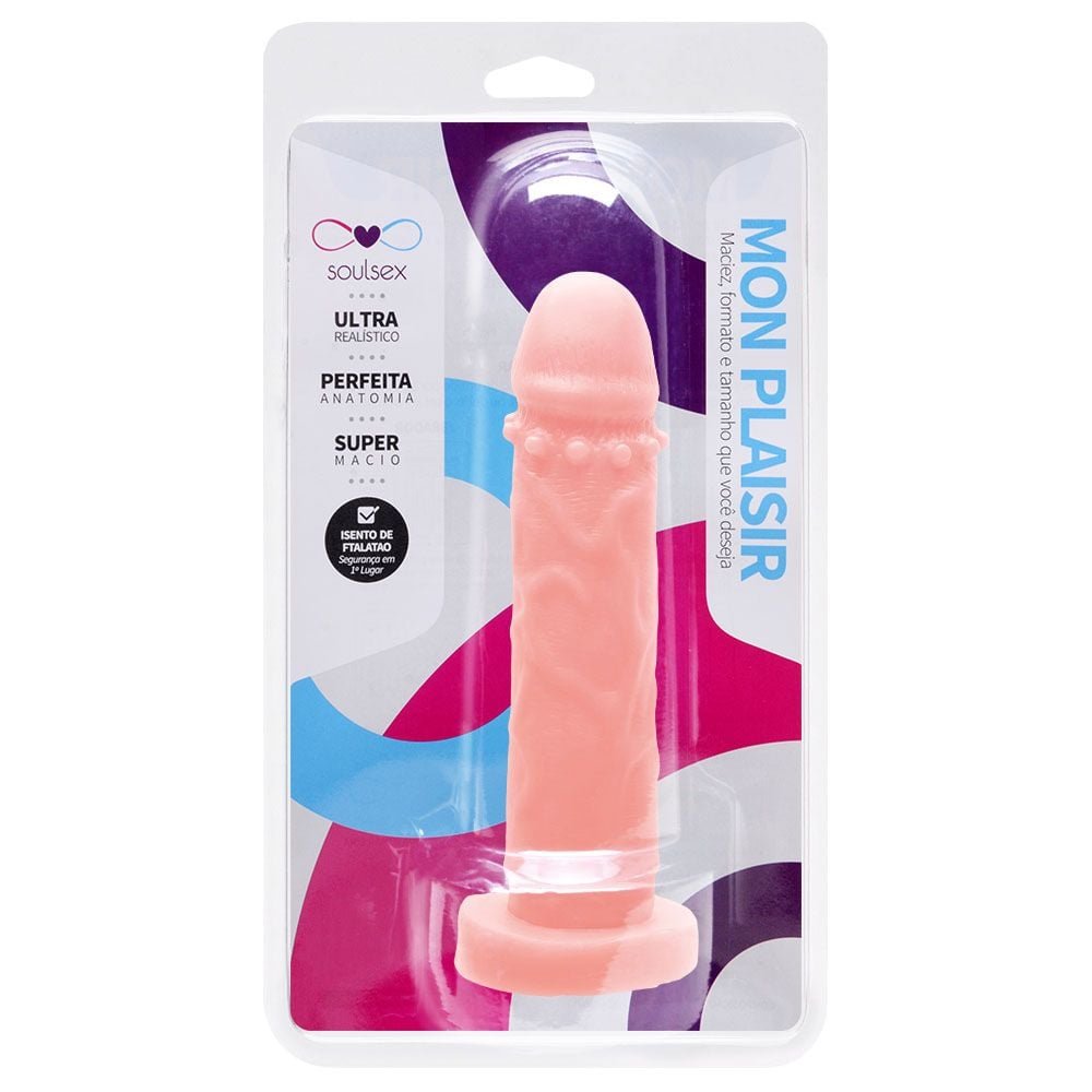 Prótese Maciça Realística 16,5 X 3,5cm Soulsex
