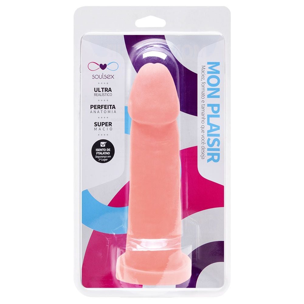 Prótese Maciça Realística 17 X 4cm Soulsex