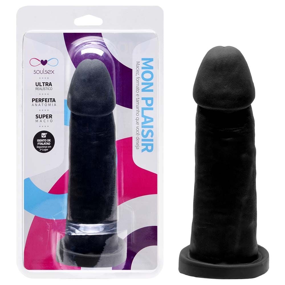 Prótese Maciça Realística 17 X 4cm Soulsex
