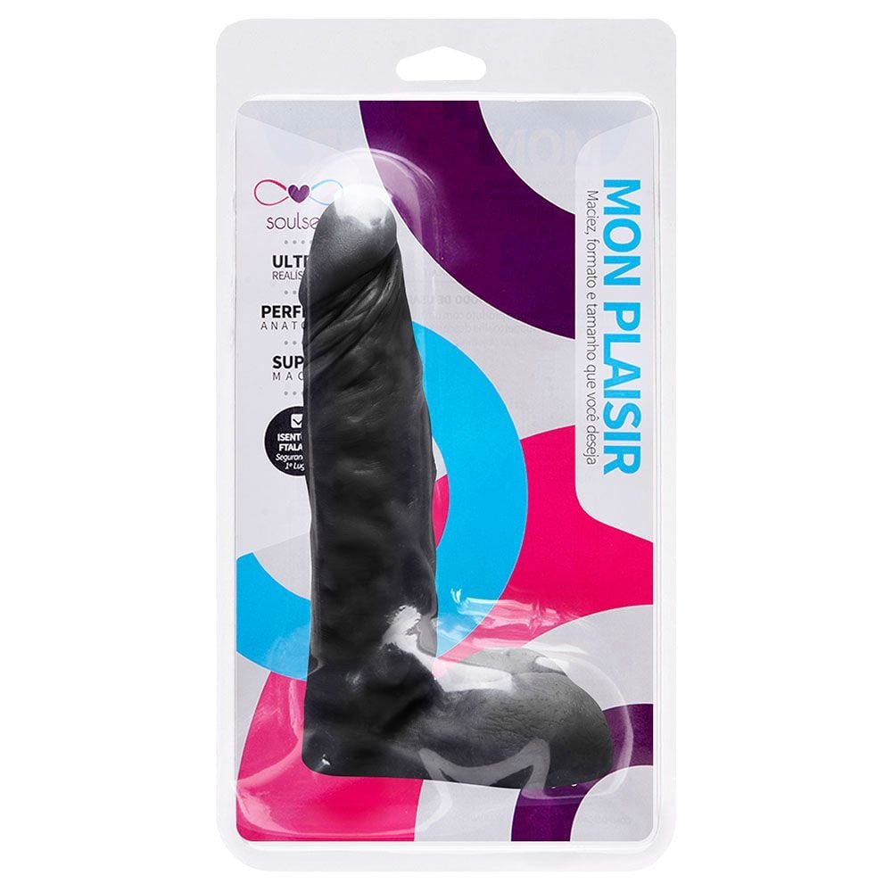 Prótese Maciça Realística 18 X 4cm Soulsex