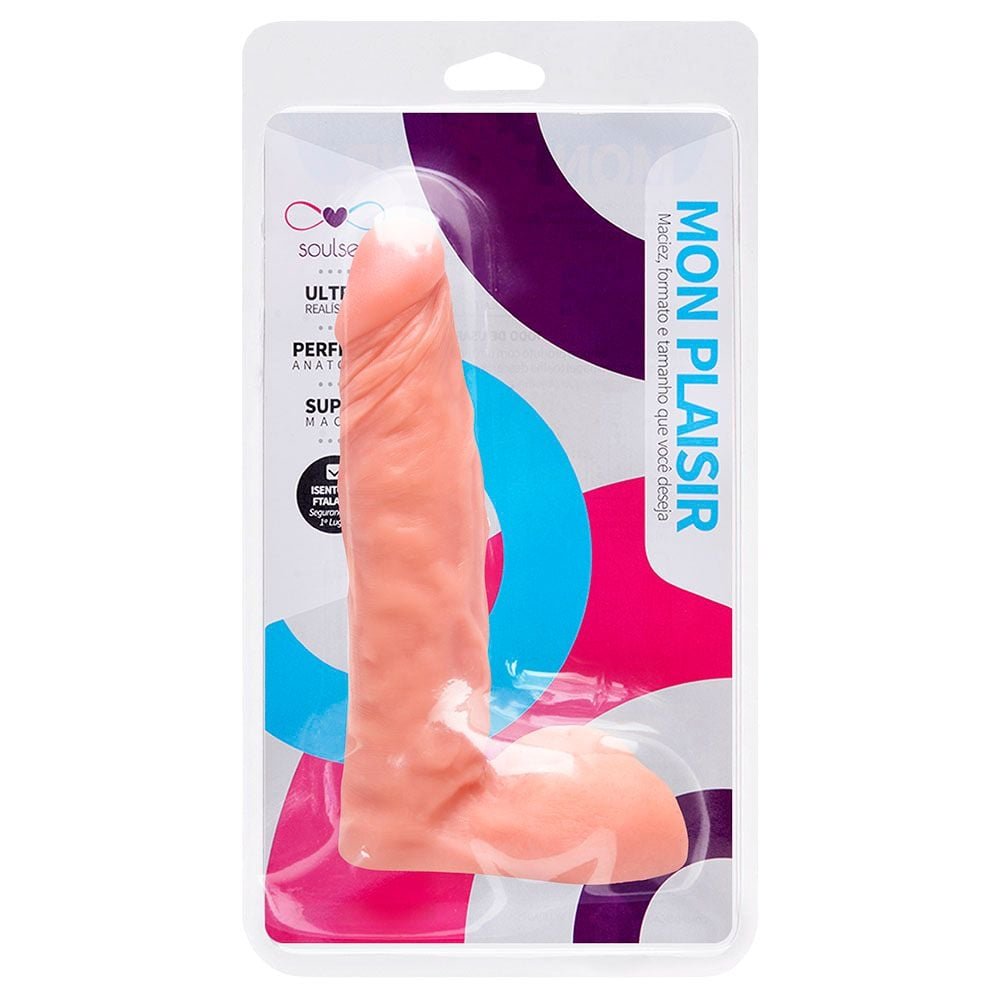 Prótese Maciça Realística 18 X 4cm Soulsex