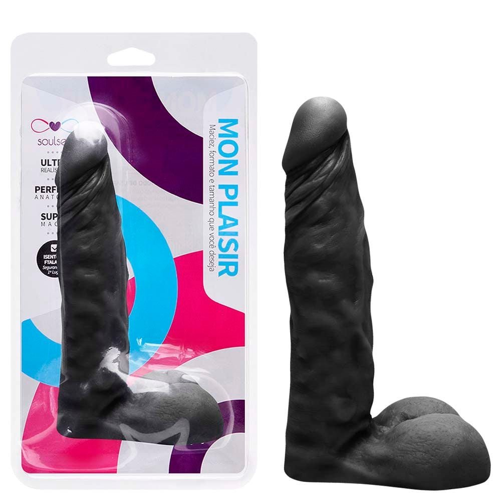 Prótese Maciça Realística 18 X 4cm Soulsex