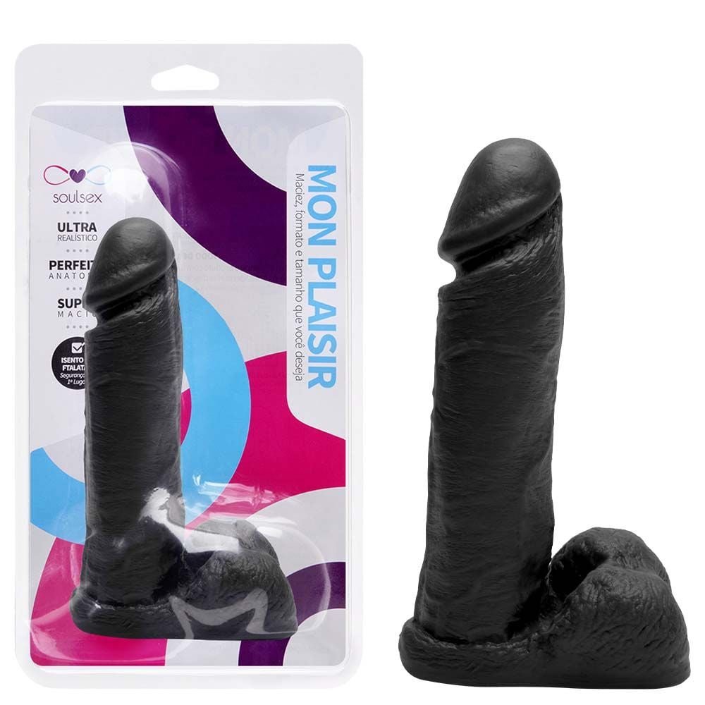 Prótese Maciça Realística 19 X 4,5cm Soulsex