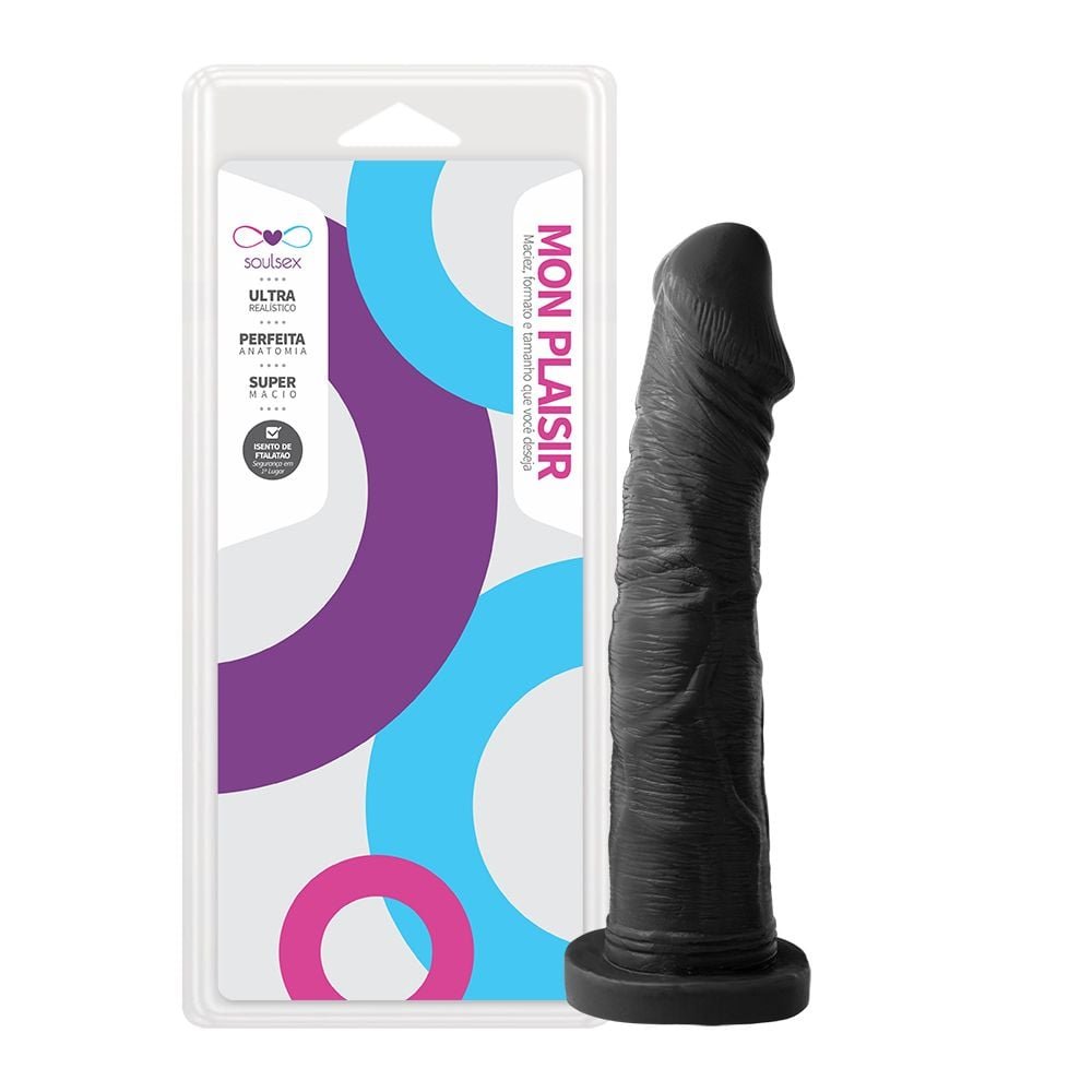 Prótese Maciça Realística 20 X 3,5cm Soulsex