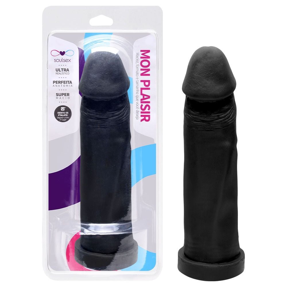 Prótese Maciça Realística 21,5 X 5cm Soulsex