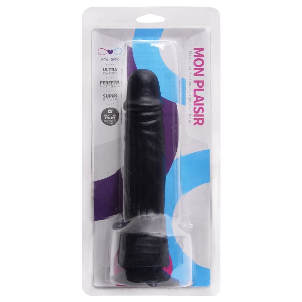 Prótese Maciça Realística Com Ventosa 20,5 X 4,2cm Soulsex
