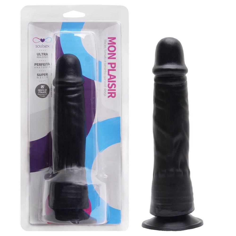 Prótese Maciça Realística Com Ventosa 20,5 X 4,2cm Soulsex