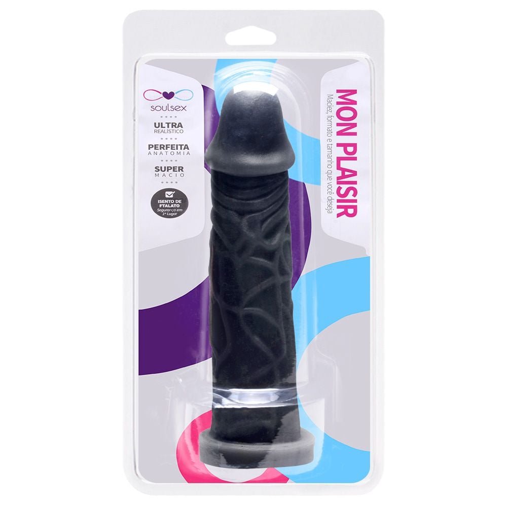 Prótese Maciça Veias Realística 16,5 X 3,5cm Soulsex