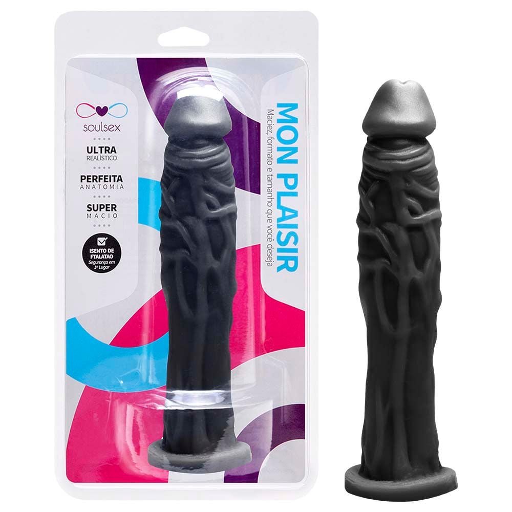 Prótese Maciça Veias Realística 17,5 X 3,5cm Soulsex