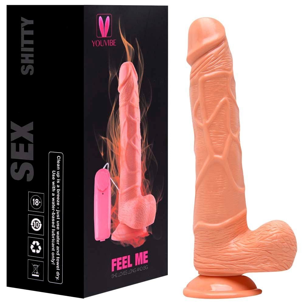 Prótese Pênis Rotativo Com Escroto E Ventosa Vipmix