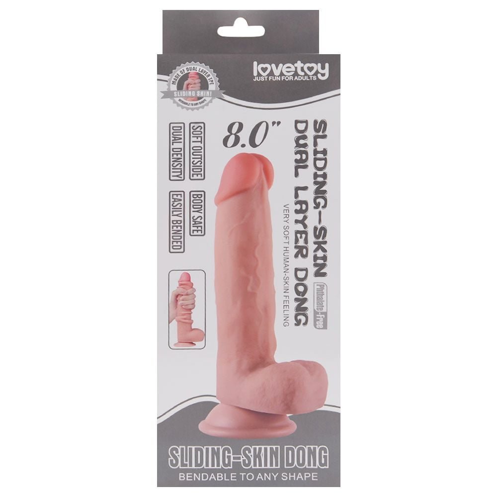 Prótese Realística 20cm Dupla Intensidade Dual Layer Dong Vipmix
