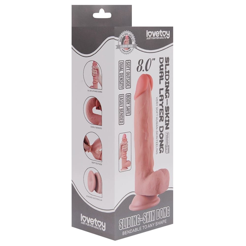 Prótese Realística 20cm Dupla Intensidade Dual Layer Dong Vipmix