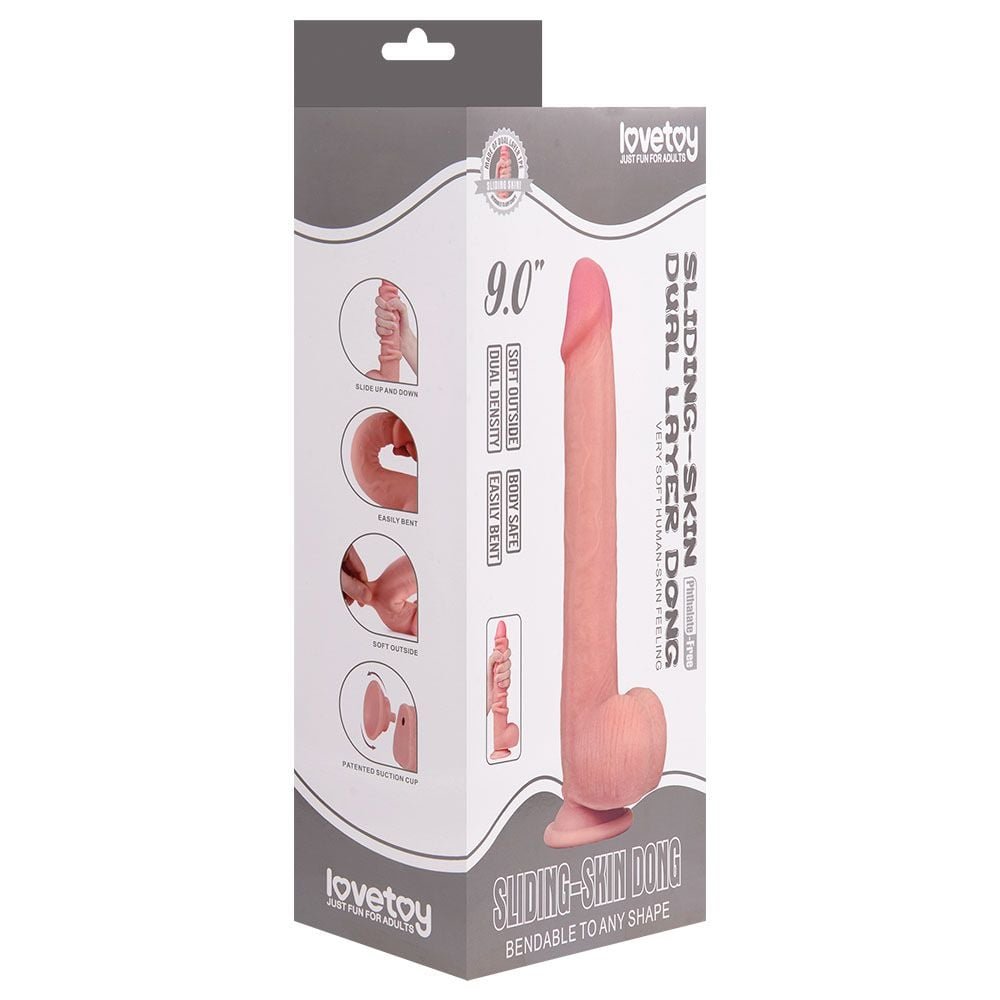 Prótese Realística 23cm Dupla Intensidade Dual Layer Dong Vipmix