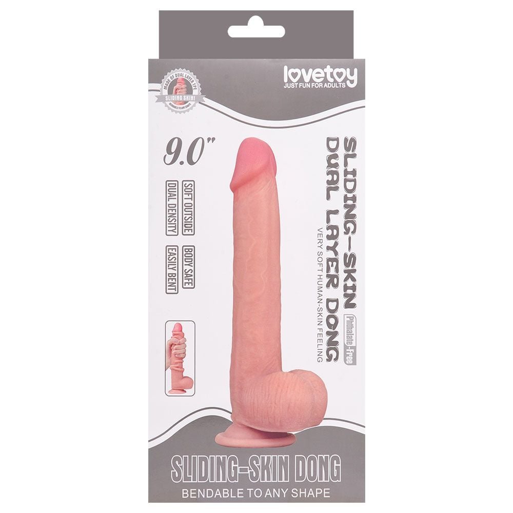 Prótese Realística 23cm Dupla Intensidade Dual Layer Dong Vipmix