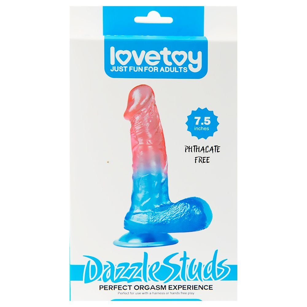 Prótese Realística Dazzle Studs Lovetoy 17 X 4cm Sexy Import