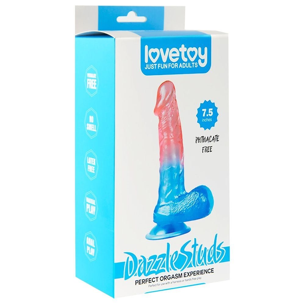 Prótese Realística Dazzle Studs Lovetoy 17 X 4cm Sexy Import